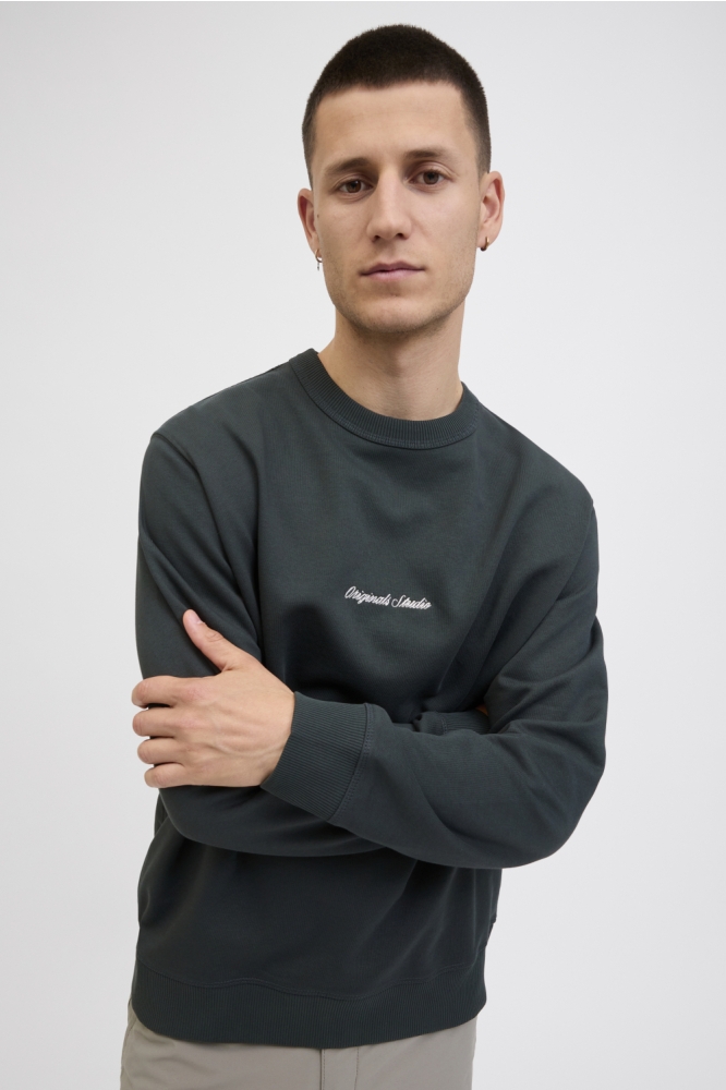 JORNORREBRO EMB SWEAT CREW NOOS 12282893 FOREST RIVER
